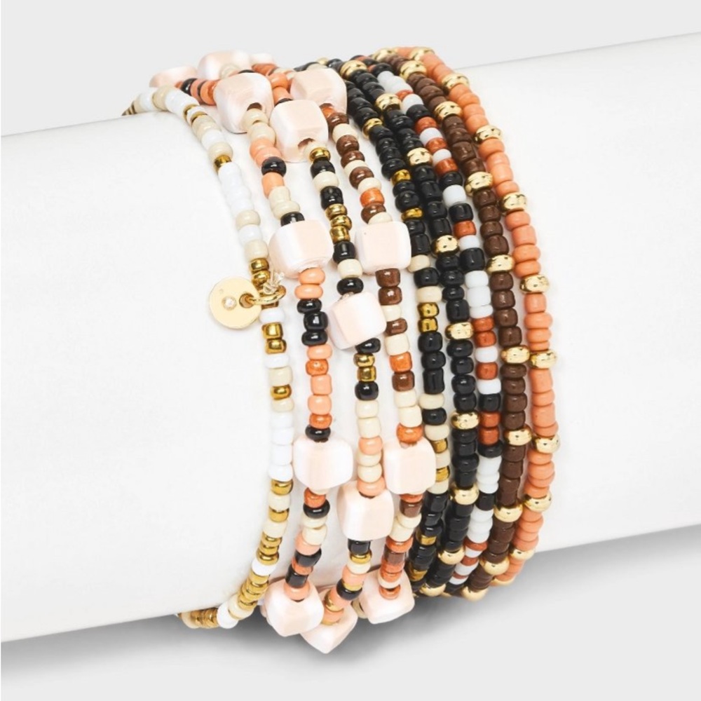 Mini Beaded and Disc Charm Bracelet Set
9pc - Universal Thread NWT